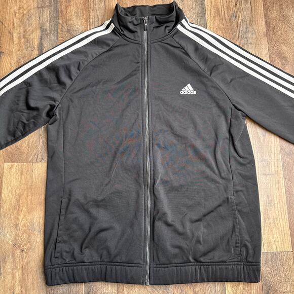 Adidas Tricot 3-Stripes Track Jacket Women's XL Black Athletic Training 6456 - Picture 3 of 11